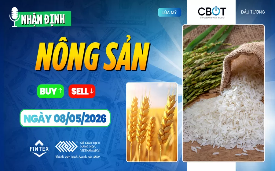 NHẬN ĐỊNH THỊ TRƯỜNG NÔNG SẢN NGÀY 08/05/2026